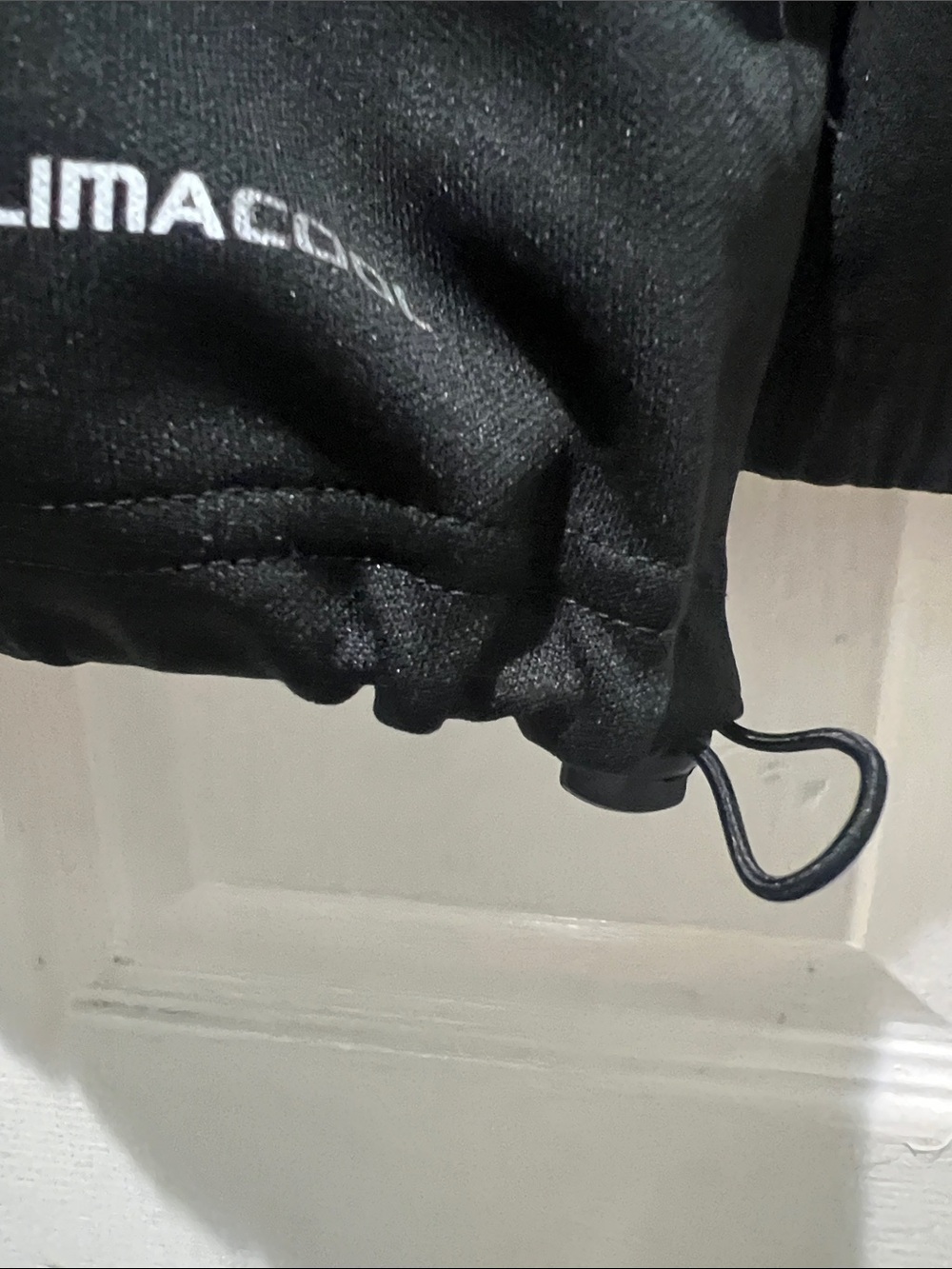adidas Black Performance Track Jacket with White Trim - Picture 6 of 8